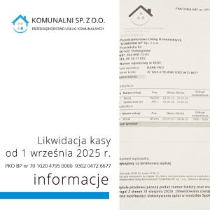 Likwidacja kasy od 1 września 2025 r.